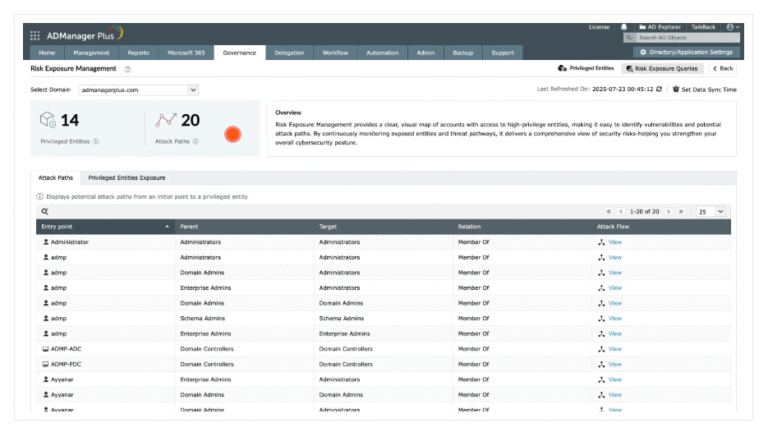 ManageEngine Enhances AD360 With Risk Exposure Management and Local User MFA Features to Strengthen Identity Threat Defenses